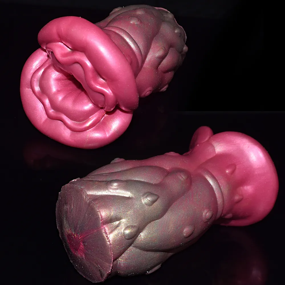 GEEBA Big Mouth Blumen form Taschen muschi für Männer Mastur bator Realistische Vagina Deep Hole Tight Stimulieren Eoric Adult Sexspielzeug
