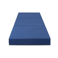 Portable Queen Size Mousse À Mémoire TRI Matelas Pliant Lit Maison Motif Floral Extérieur Installation Facile