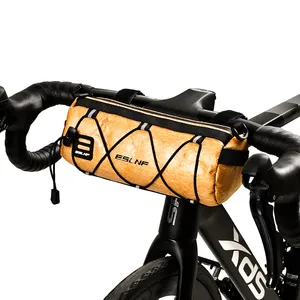 Multifunction Tyvek Waterproof Shoulder Pouch Bike Frame Bag Cycling Bicycle Front Handlebar Bag