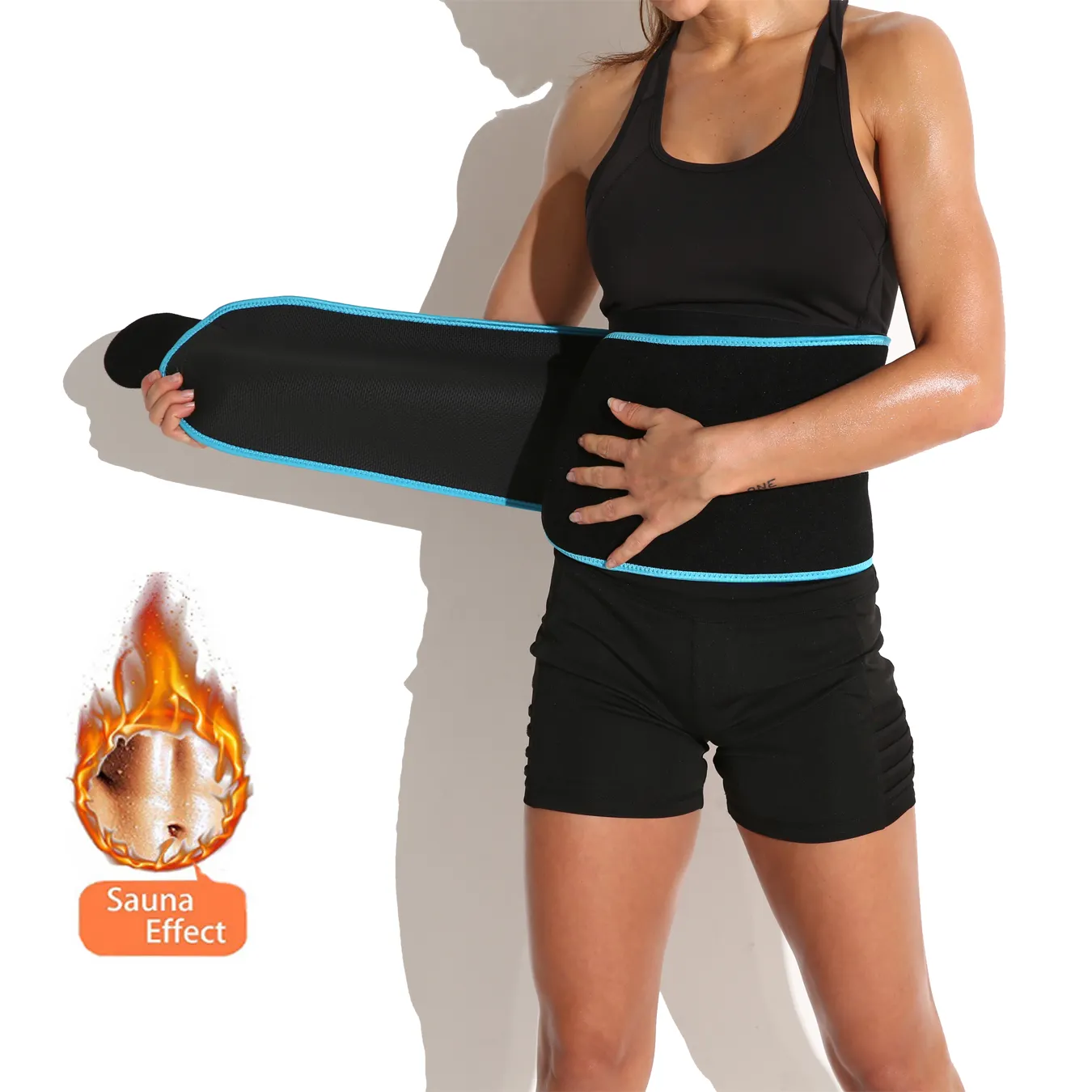 Wholesale Weight Loss Sweat Belt Waist Trainer Custom Logo Adjustable Neoprene Sweat Bands Waist Trimmer Slimming Belt