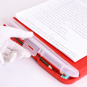 Văn phòng tùy chỉnh phụ kiện A4 điều dưỡng Clip bảng tập tin nhựa hộp tài liệu <span class=keywords><strong>clipboard</strong></span> với lưu trữ Clip nộp hồ sơ hộp tổ chức - Product Image 5