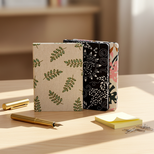 Cuaderno con Cubierta de Lino Personalizada A5/A6/B5, Páginas Rayadas/En Blanco/Punteadas Opcionales, Directo de Fábrica - Product Image 1