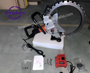 Scie à anneau électrique 220V pour béton, moteur en cuivre pur, coupe plongeante <span class=keywords><strong>sans</strong></span> surcoupe, profondeur de coupe maximale pour la découpe d'angles de blocs de pierre - Product Image 6
