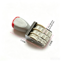 Tampon dateur réglable 400 caractères du fabricant d'origine, avec rouleau de 4 mm, affichage de la date, de l'année, du mois et du jour en anglais et en espagnol