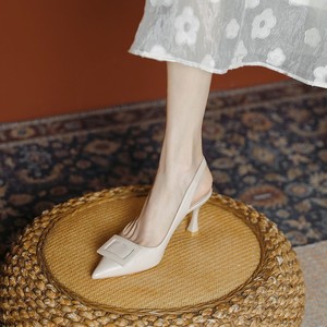 Zapatos de Tacón Alto y Punta Fina Estilo Coreano para Mujer, Sandalias de Tacón, Zapatos de Vestir para Boda - Product Image 3