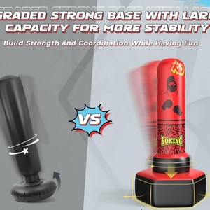 Inflatable PVC Punching Bag Freestanding Eco-Friendly Durable for Kids Aged 3-12 <b>Boxing</b> Karate Taekwondo Boys Girls Christmas - Product Image 4