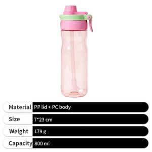 Custom <b>Spray</b> Large Capacity Kids <b>Water</b> Summer Edition Sports Outdoor Plastic <b>Bottle</b> for Sale - Product Image 5