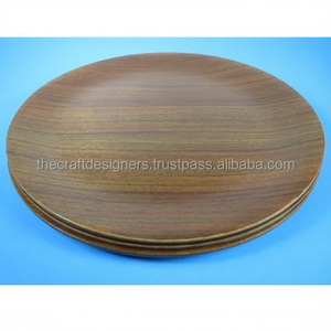 Mango Wood Charger <b>Plate</b> Offering Natural Durability Stunning Grain Pattern And Attractive <b>Surface</b> For Decorative Presentation - Product Image 1