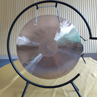 Petit Gong 6/8/10 pouces, Chau Gong et Gong à vent, avec support et maillet, pour bureau, cours et table