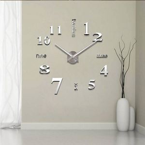 Sy87 Decorative Sticker 3D Frameless <b>Digital</b> Diy <b>Wall</b> <b>Clock</b> Factory Cheap Wholesale Home Living Room Acrylic Needle Resin - Product Image 5