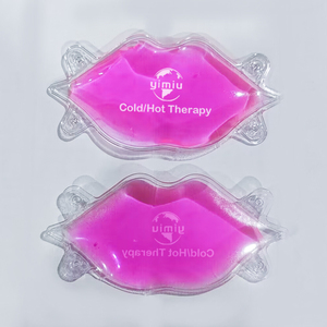 Индивидуальная мини-розовая упаковка для льда в форме губ, многоразовая горячая и холодная Косметическая гелевая Подушка с блестками - Product Image 5