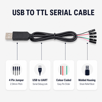 Câble Série USB vers TTL 4 Broches Femelle, Cordon Adaptateur de Débogage UART 2,54 mm pour Carte de Développement – Vente en Gros