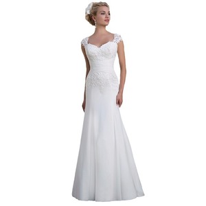 Wedding Dress Mermaid Style Sweetheart Neckline <b>Lace</b> <b>White</b> Full Length - Product Image 5