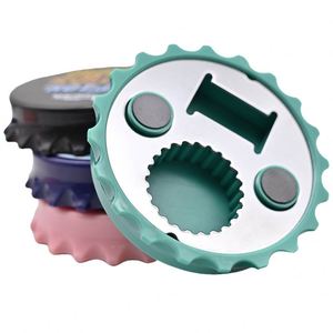 Destapador de Botellas Magnético Personalizado con Diseño de Tapa de Botella 3D, Decoración para Refrigerador, Destapador de Botellas de Cerveza ABC - Product Image 4