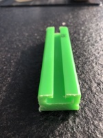 Guides coulissants en plastique ou profil de Guide de chaîne Ct2 pour chaînes à rouleaux Dublex