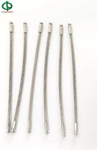 Porte-clés en acier inoxydable Câble de sécurité Serrure de sécurité Câble Boucle de fil pour étiquette de bagage - Product Image 3