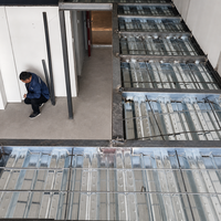 Plancher en acier galvanisé à profil ouvert |   Panneau haute résistance pour la construction de dalles en béton de bâtiments résidentiels de grande hauteur