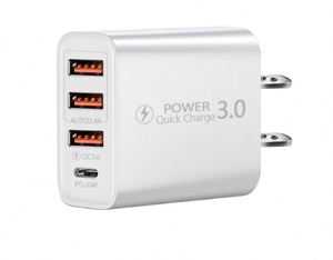 Cargador de Viaje Transfronterizo al por Mayor con 3 Puertos USB+PD, Cabezal de Carga Multipuerto para Adaptador de Teléfono Móvil A+C - Product Image 1