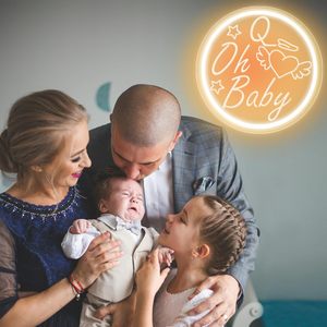 Iluminación de neón LED personalizada Ohbaby para habitaciones de niños y bodas luces de ambiente púrpura para decoración del hogar, eventos y fiestas - Product Image 2