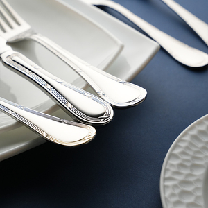 ชุดเครื่องใช้บนโต๊ะอาหารแนววินเทจชุดเครื่องใช้บนโต๊ะอาหารแบบ18/10มันเงาชุดเครื่องใช้บนโต๊ะอาหารสุดหรูสำหรับตกแต่งโต๊ะงานแต่งงาน - Product Image 2