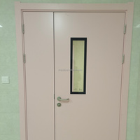 Portes battantes électriques en acier à simple battant, modernes et finies, de haute qualité, fabriquées en usine, pour usage en salles d'hôpital