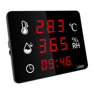 Nhiệt độ điện tử và độ ẩm mét hộ gia đình trong nhà công nghiệp Độ chính xác cao hiển thị treo tường Nhiệt kế ngoài trời - Product Image 3