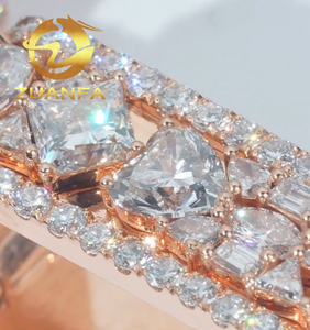 हिप हॉप गहने मोइससानाइट चेन पेलेंट मिश्रण आकार मोइससानाइट 925 चांदी के बाहर अक्षर पेलेंट पास डायमंड टेस्टर - Product Image 4