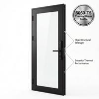 Serrure à code pour porte coulissante en aluminium, qualité aéronautique, multi-verrous, rigide, anti-effraction, acoustique, double vitrage, barrière thermique à l'argon