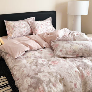 Juego de Ropa de Cama de Satén 100% Algodón 60S, 4 Piezas, Tacto Suave como la Seda, Impresión Digital HD, Para Todas las Temporadas - Product Image 6