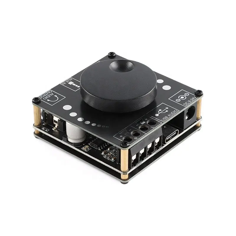 RUIJIA XY-AP50L 40W 50WX2 مضخم صوت رقمي ستيريو BLE لوحة 2.0 مقبض قناة مزدوج مفتاح ضبط مستوى الصوت