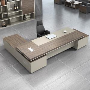 Table de bureau exécutive en mélamine de meilleure qualité en forme de L meilleure vente bureau en bois pour PDG Big Boss employeur - Product Image 2