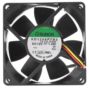 In Voorraad Sunon 80*80*25Mm 12V 1.0W KD1208PTB3 Dc12v 8025 Omvormer Mute Axiale Industri uitlaat Cooling Fan