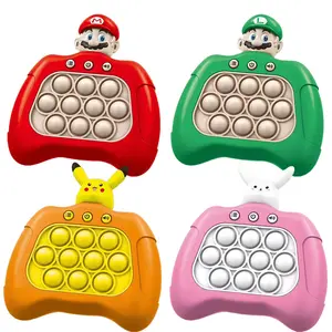 JM Mario Bros PichaChu Electric Pop push It With Music And Lights Puzzle Games Sensory Fidget Popper Game