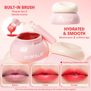 Barra de labios en gel MLM personalizable, resistente al agua, de larga duración, con alto brillo, hidratante, que cambia de color, altamente pigmentada, cosmético labial. - Product Image 1