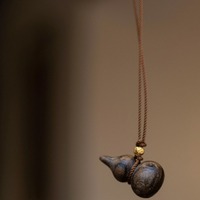 Collier pendentif gourde ordinaire, style ancien, nouveau style chinois, polyvalent, rétro, ethnique