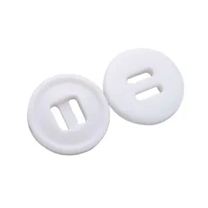 Wholesale eco-friendly brown plastic coat buttons urea 25mm resin buttons 2 hole for garment