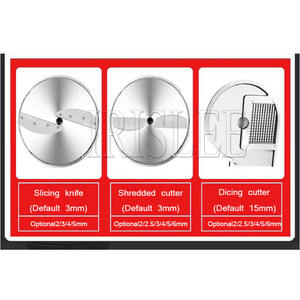 قطاعة كهربائية مزدوجة الرأس قطاعة تجارية للملفوف قطاعة بصل الزنجبيل الفلفل الحار محضرة طعام - Product Image 5