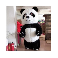 Costume de mascotte géante gonflable unisexe en peluche de fantaisie ours en peluche à grande échelle promotion d'événement Costume de poupée d'Halloween