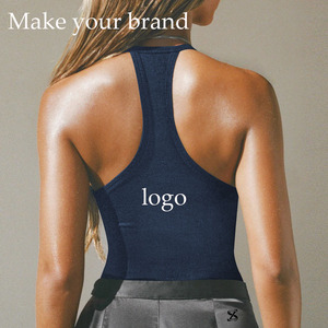 เสื้อครอปท็อปสุดเซ็กซี่สำหรับฤดูร้อน ลดราคาพิเศษ ดีไซน์รูปหัวใจ เว้าหลัง สายเดี่ยวรัดรูป แบรนด์ดีไซเนอร์สำหรับผู้หญิง - Product Image 2