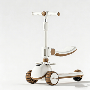 Trottinette pliable pour enfants, garçons et filles, <span class=keywords><strong>avec</strong></span> lumières musicales clignotantes, jouet de voiture à roulettes, trottinette à <span class=keywords><strong>assise</strong></span> - Product Image 6