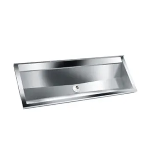 Factory Supply High Quality Bathroom Hospital Hand Made Stainless Steel Wash Trough