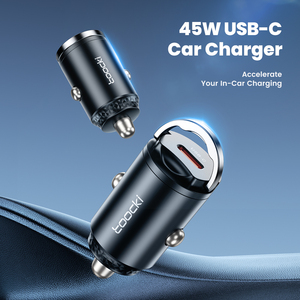 Chargeur USB de <span class=keywords><strong>voiture</strong></span> Toocki 45W sortie Type C chargeur de <span class=keywords><strong>voiture</strong></span> en alliage d'aluminium à charge rapide pour <span class=keywords><strong>voiture</strong></span> - Product Image 6