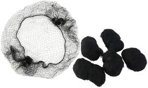 Red de nailon blanco y negro para el cabello, red Invisible de líneas elásticas suaves, redes grandes para embalaje de pelucas y extensiones de cabello - Product Image 2