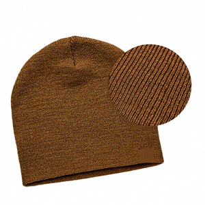 Unisex Brown Beanie Hat 100% Acrylic Hand Knitted Breathable Waterproof <b>Winter</b> <b>Cap</b> Casual Solid Color Stretchable Fit Adult Size - Product Image 5
