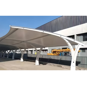 Structure de membrane tendue PVDF pour auvent de garage, abri de voiture, auvent de stationnement, abri de voiture, prix de gros - Product Image 5