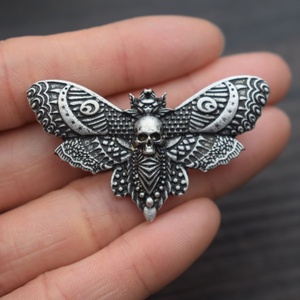 เข็มกลัดรูปสัตว์และแมลง,เข็มกลัด<span class=keywords><strong>ผีเสื้อ</strong></span><span class=keywords><strong>เหยี่ยว</strong></span>มอดหัวที่ตายแล้วเครื่องประดับคาถา - Product Image 1