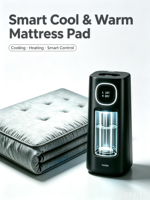 Matelas intelligent avec système de contrôle de température à deux zones, refroidissement, chauffage et surveillance du sommeil