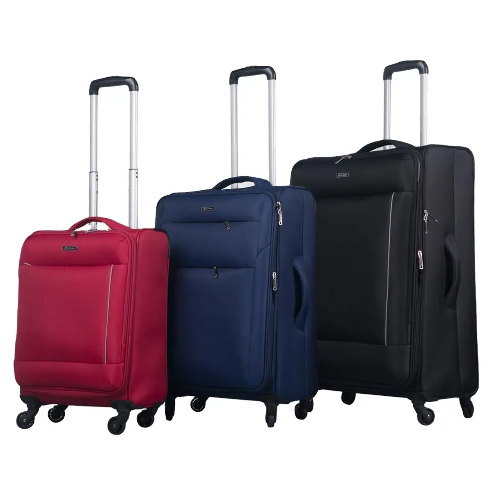 Conwood high quality fashional design soft luggage case trolley bag easy trip