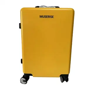Muserise 도매 PC 수하물 여행 가방 잠금 여행 수하물 여행 가방 옐로우 컬러
