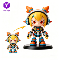 Nuevas Figuras de Acción Coleccionables Personalizadas OEM ODM, Estilo Mecha Versión Q, PVC, Escala 1:18, Juguetes para Niños, Venta al Por Mayor